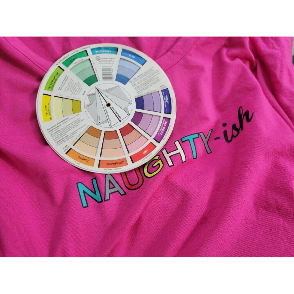 Christmas Women Top XXL Plus Pajama Pullover Naughty Ish Cotton Blend PIN42E - Picture 6 of 7